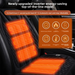 Graphene Heated Winter Single Car Electric Heating Modified Plush Seat Cushion 12V 24V Warm_voghion.com