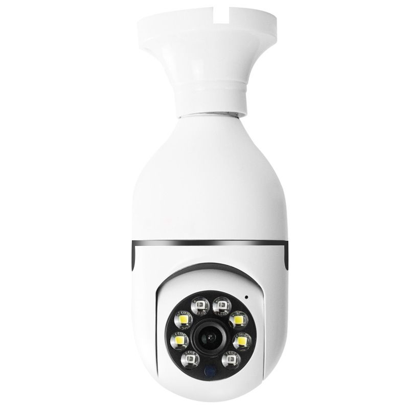 Telecamera WiFi con lampadina da 2,0 MP 1080P, supporta visione notturna IR/rilevamento del movimento/voce bidirezionale_voghion.com