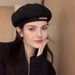 Nuovi arrivi berretto invernale in lana stile francese berretto vintage berretto artista cappelli caldi donna tinta unita berretti autunno ragazza berretto retrò_voghion.com
