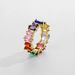 Advanced Sense ins New Hip-hop Explosive Irregular Rectangular Zircon Ring Popular Cold Wind Women's Jewelry_voghion.com