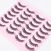Eyelashes Set Eyelashes 14 Pairs Of Thick, Curled, Natural And Three Dimensional One Piece Eyelashes_voghion.com