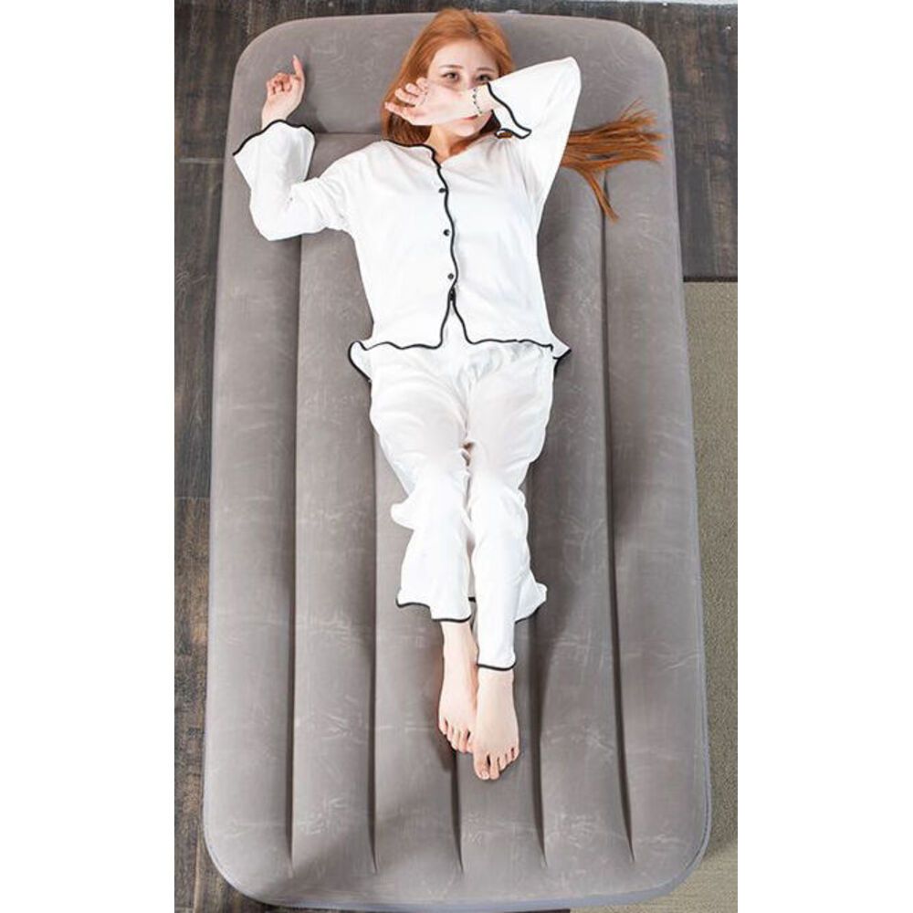 DZ Automatic Inflat Bed Home Air Mattress Double Floor Mat Single Outdoor Camping Fold Heightened Thickened_voghion.com