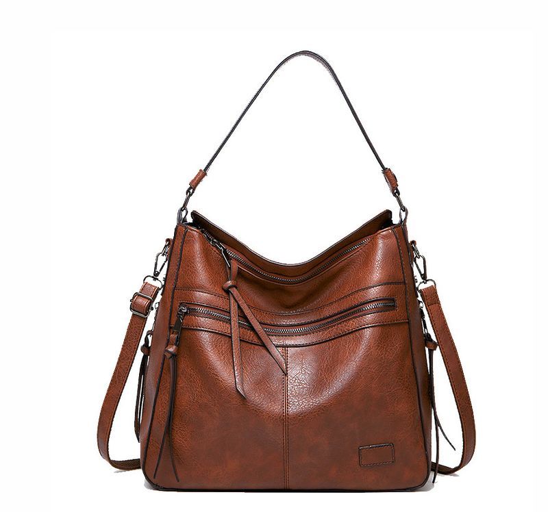 Foreign Trade For Women 2023 New European And American Fashion Double Zipper Tote Shoulder Messenger Bag Wholesale_voghion.com