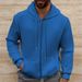 A Plain-Colored Hooded Cardigan And Long-Sleeved Sweatshirt For Men In Spring And Autumn_voghion.com