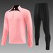 Half zip long sleeved football training suit for children's autumn winter football, adult running and sports casual wear_voghion.com