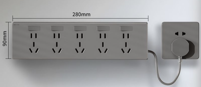 86 Extension Socket Switch Expansion Converter Wiring Board Panel Multi-Functional Power Strip Household With Cord Plug_voghion.com