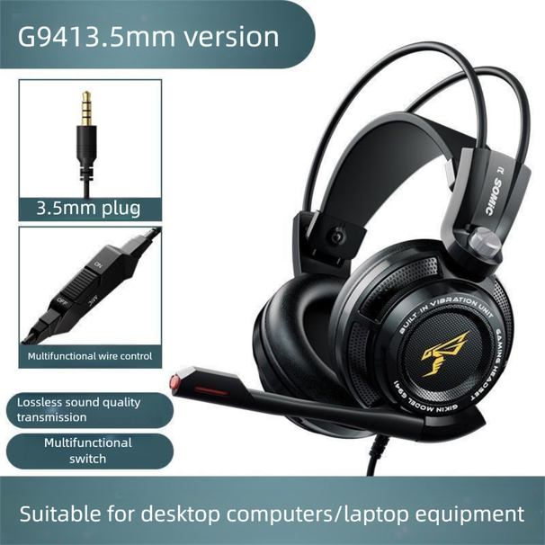 Somic G941 Over-Ear Headphones Gaming Headset Wired Noise Cancelling Computer 7.1 With Microphone_voghion.com