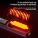 new LCD USB charging ceramic heating electric comb hair straightener wireless portable mini straight hair comb_voghion.com