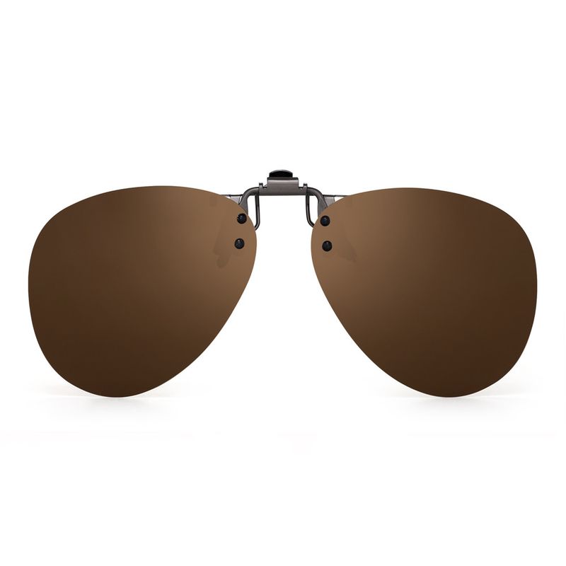 Moud JM Polariséiert Clip-On Damen Männer Vintage Pilot Filp-up Sonnebrëller fir Rezeptbrëller UV400_voghion.com