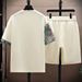 Abbigliamento maschile Completo estivo da uomo, maglietta a maniche corte, pantaloncini, completo sportivo, completo casual ampio, bel set di vestiti_voghion.com