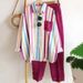 Women's Spring And Summer Large Size Loose Temperament Leisure Style Age-reducing Striped Long-sleeved Fashion Sports Suit_voghion.com
