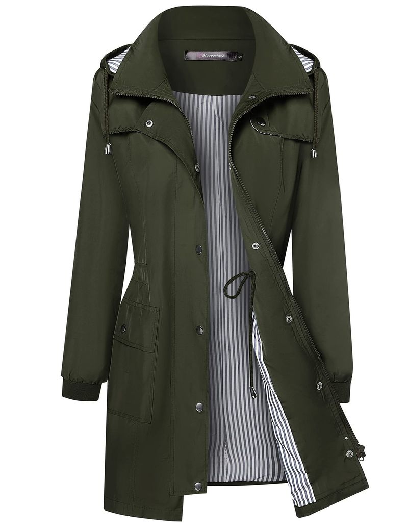 . Leichter Regenmantel für Damen, wasserdicht, gestreift, zum Wandern, Outdoor, mit abnehmbarer Kapuze, Windjacke_voghion.com
