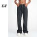 EF JEANS | 2023 New Product, Straight Versatile Solid Color Jeans, The Same For Men And Women, Non-elastic And Slightly Pulled Gray_voghion.com