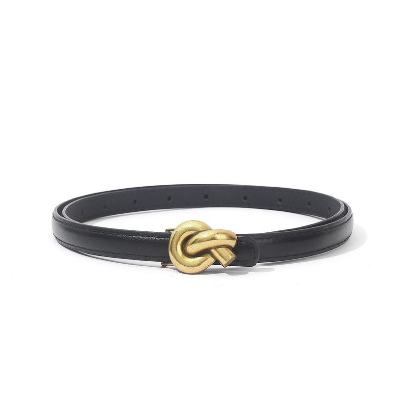 Design Sense Niche Braided Snap Button Dresses, Coats, And New Versatile Shirts Ins Small Belt For Women_voghion.com