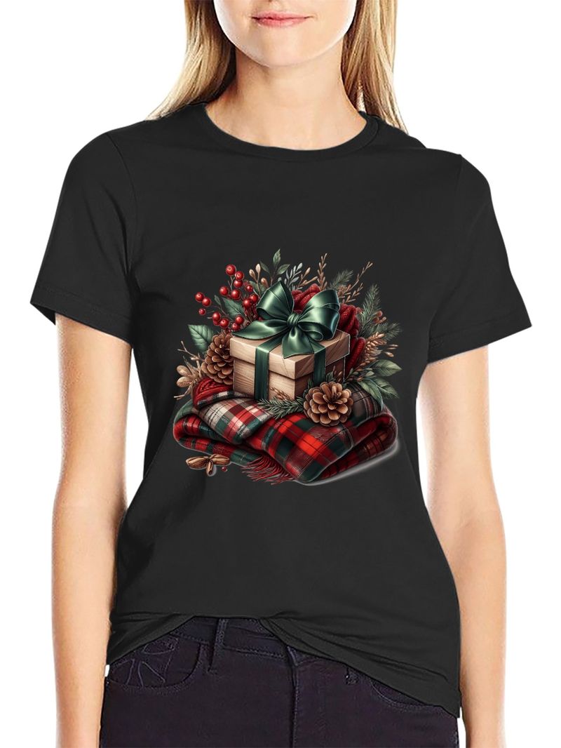 Spring and summer European and American women's new ladies casual fashion loose tops printed women's T-shirts_voghion.com