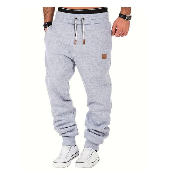 Lässige Jogginghose für Herren mit Fleecefutter – Hip-Hop-Jogginghose mit lockerer Passform für den Winter, elastischer Bund, bequem und stylisch_voghion.com