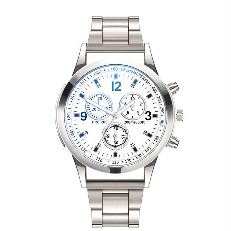 Fashion Men's Stainless Steel Watch Luxury Quartz Watch Clock Men's Business Casual Watch Reno Masculino_voghion.com
