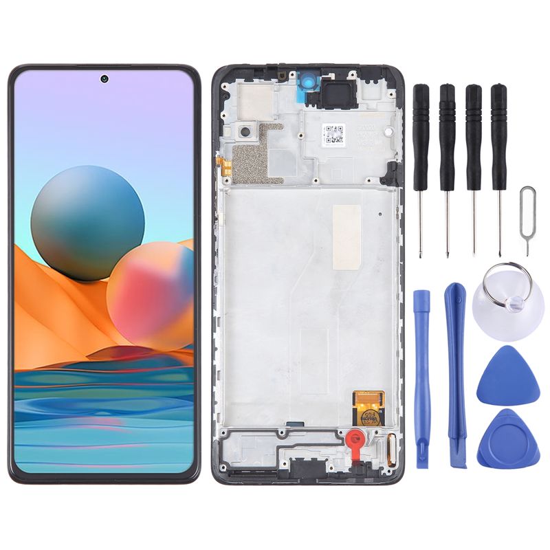 OLED Material LCD Screen For Xiaomi Redmi Note 10 Pro 4G Digitizer Full Assembly with Frame_voghion.com