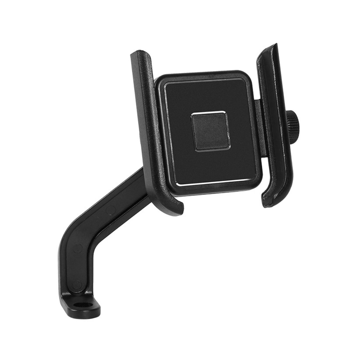 Soporte para teléfono Kunjiuyou, estable, giratorio, de aleación de aluminio, para motocicleta, bicicleta, soporte para teléfono para navegación, tipo manillar negro_voghion.com