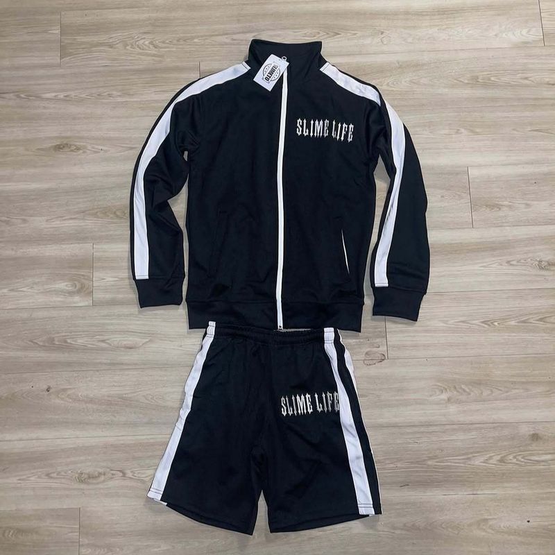 Ensemble sweat à capuche zippé et jogging pour homme avec lettres brodées - Tenue deux pièces tendance pour un look décontracté_voghion.com