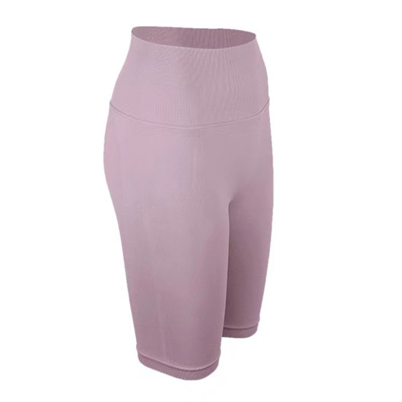 Women's Fitness Pants Exercise Tight Five Pants High Waist Lift Hip Seamless Yoga Shorts_voghion.com