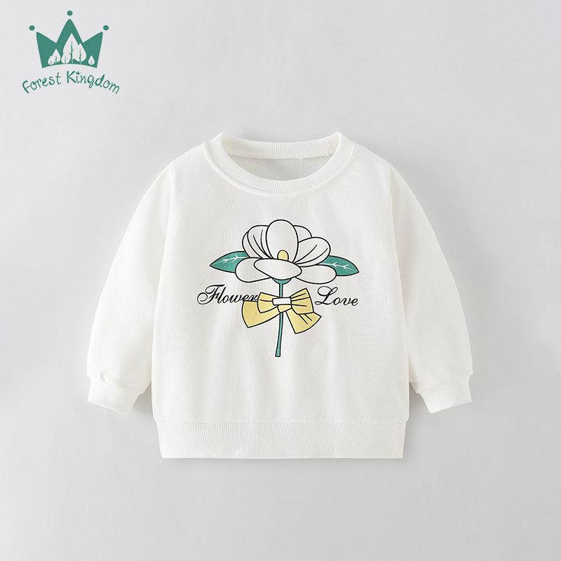 Children's Hoodie Autumn Baby Girls Long-sleeved Crew-neck Hoodie_voghion.com