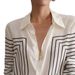 Luxury Crêpe De Chine Striped Blouse - Oversized Long Sleeve Silk Shirt For Women (White/Blue/Rose, S-XXL)_voghion.com