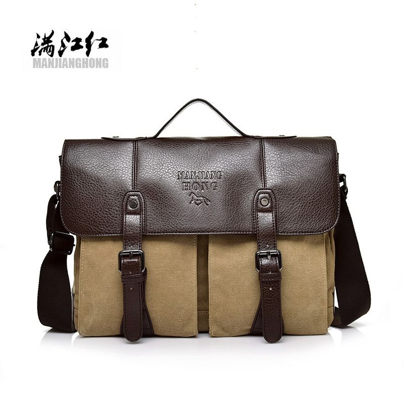 2023 New Korean Style Business Briefcase For Men Single Shoulder Crossbody Horizontal Version Laptop Bag_voghion.com