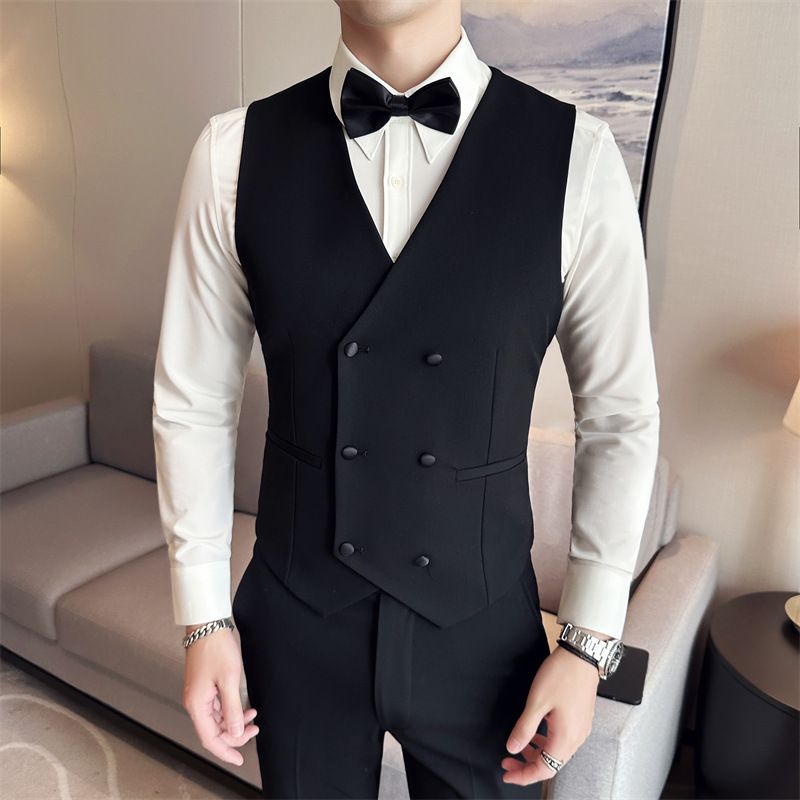 Elegantes Smoking-Set für Herren – Slim Fit, schwarzer Smoking für die Hochzeit des Bräutigams mit Schalkragen für Trauzeugen und formelle Anlässe_voghion.com
