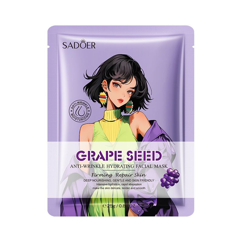 Maschera idratante antirughe ai semi d'uva SADOER Full English_voghion.com