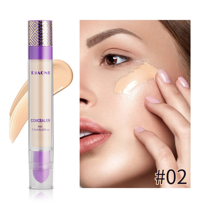 Concealer-Flüssigkeit deckt Augenringe, Akneflecken, Flecken ab, Concealer-Stift, natürliches und nicht leicht zu entfernendes Make-up in drei Farben_voghion.com