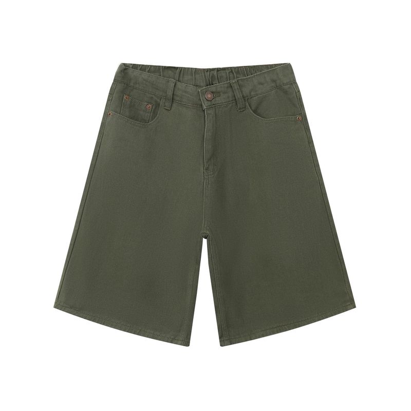 Pantaloncini dritti retrò vintage da uomo, semielastici, versatili, semplici, casual_voghion.com