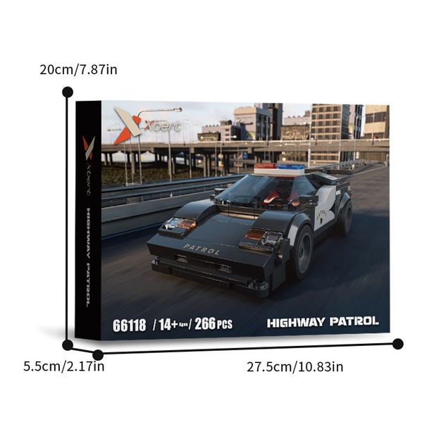 Model Building Eight Grid Car Building Blocks Truck Puzzle Assembly Police Car Ornaments Racing Car Model Dump Truck Toy_voghion.com