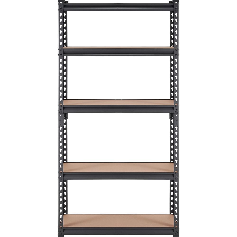 Storage Shelving Unit, 5-Tier Adjustable, 2000 Lbs Capacity, Heavy Duty Garage Shelves Metal Organizer Utility Rack, Black, 30' L X 12' W X 60' H F_voghion.com