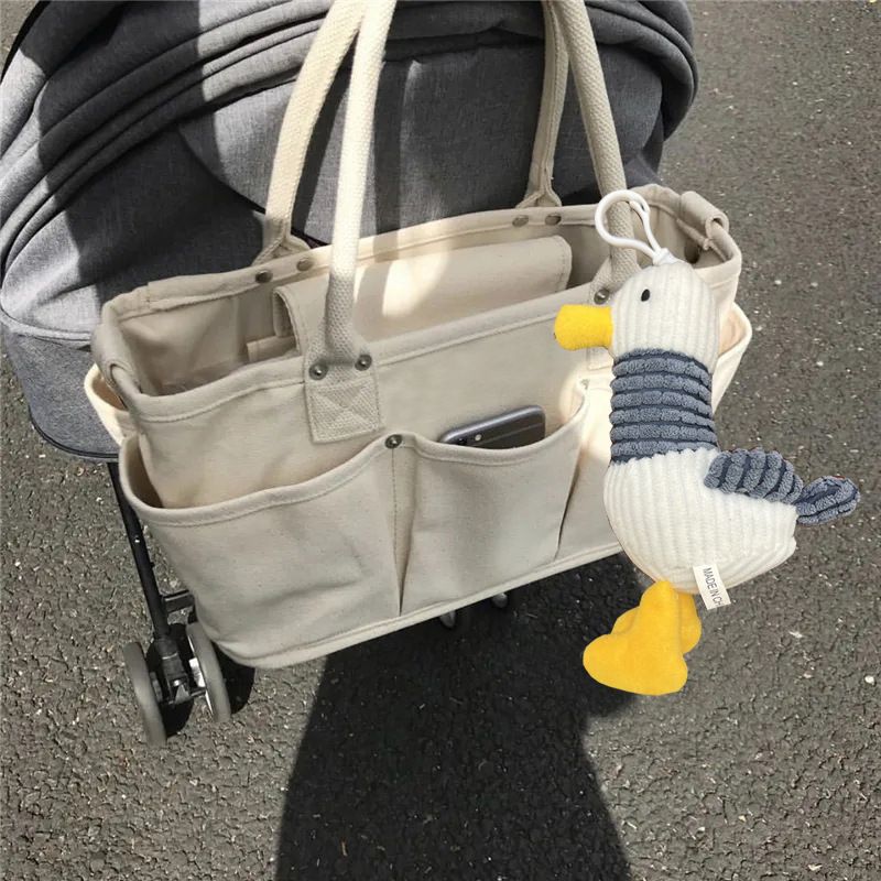 Sac mère et bébé portable pour femmes, sac fourre-tout en toile léger de grande capacité pour sortir_voghion.com