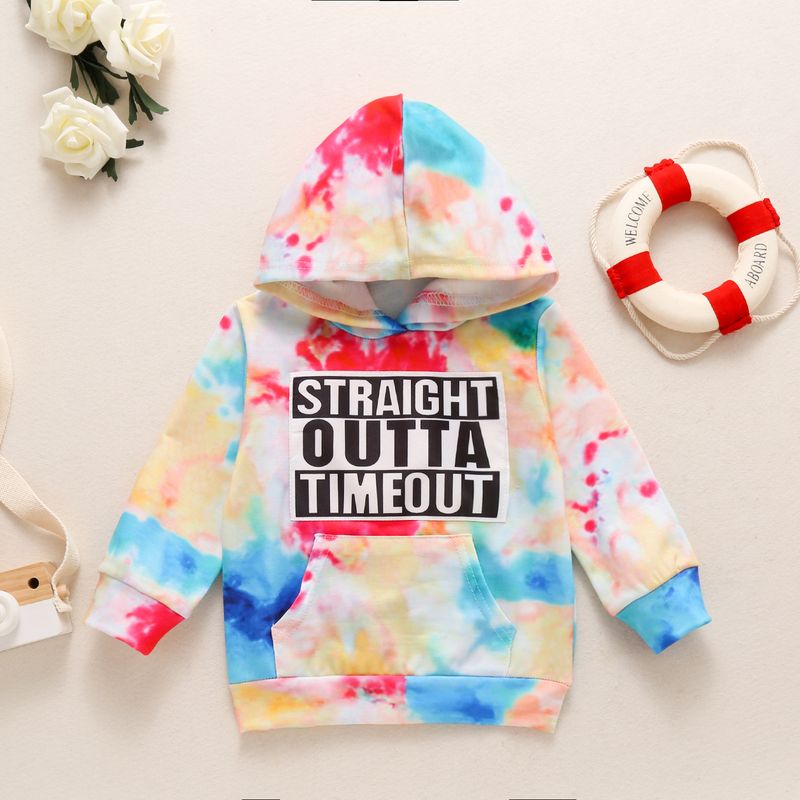 Mother&Kids Hooded colorful anime cotton fall jumper blue hoodie_voghion.com