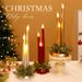 Elegant LED Christmas Candles – Set Of 3 Flameless Wax Candles With Warm Glow (Battery Operated, Safe Holiday Decor For Table & Mantel)_voghion.com