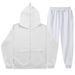 Men's Clothing full zip sweater suit hooded sweater pants two-piece set _voghion.com