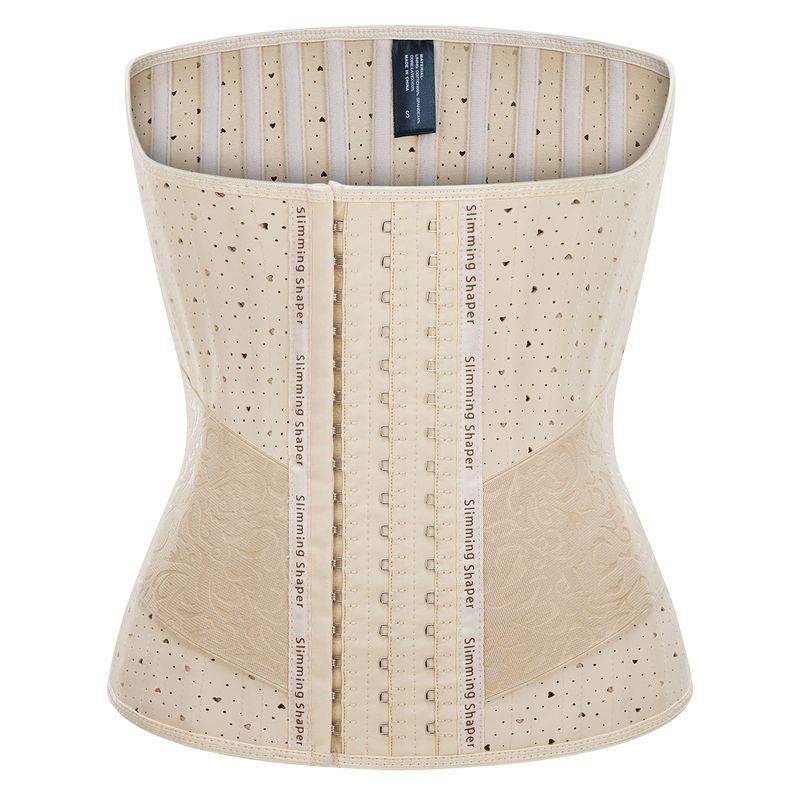 postpartum belly tightening latex love punching shaping 25 steel bone belt corset latex body shaping garments_voghion.com