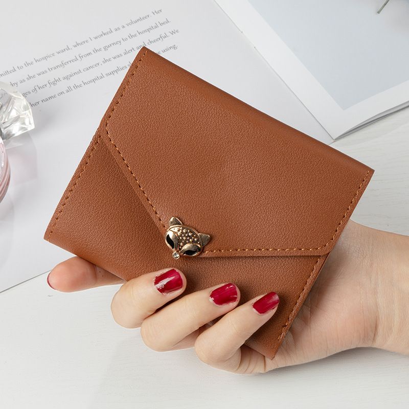 Brieftasche Kartenhüllen Kleine Brieftasche Frauen Kurze Faltbare Persönlichkeit Student Niedlich Mini Mode Brieftasche Münzgeldbörse_voghion.com