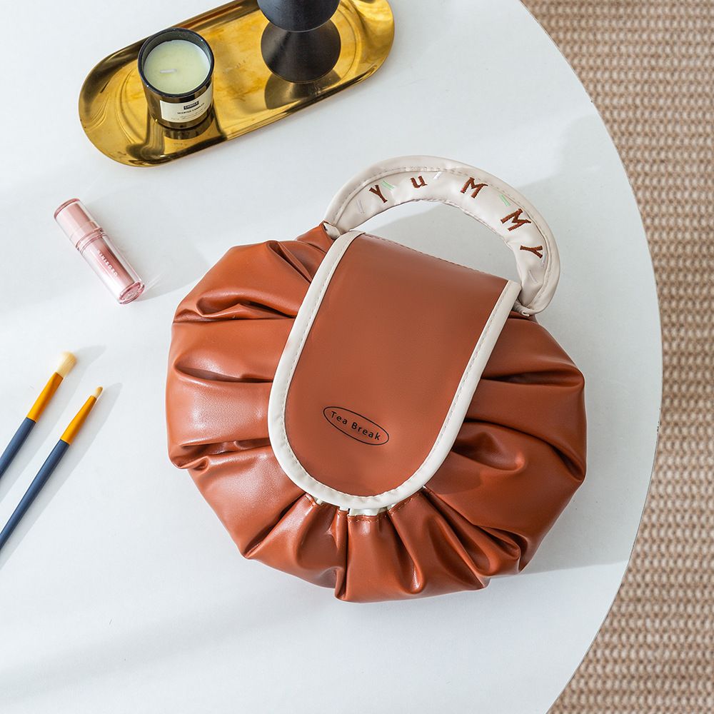 Moteriški krepšiai Prabangūs moteriški krepšiai Kosmetikos krepšys su tinginiu Kelioninis krepšys Didelės talpos Neperšlampamas nešiojamas daiktų laikymo krepšys su raišteliu_voghion.com