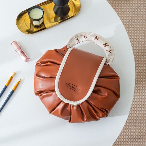 Moteriški krepšiai Prabangūs moteriški krepšiai Kosmetikos krepšys su tinginiu Kelioninis krepšys Didelės talpos Neperšlampamas nešiojamas daiktų laikymo krepšys su raišteliu_voghion.com