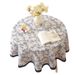 Hot Sale Cotton And Linen Blue Rose Printing Round Fabric Small Round Table INS Wind_voghion.com
