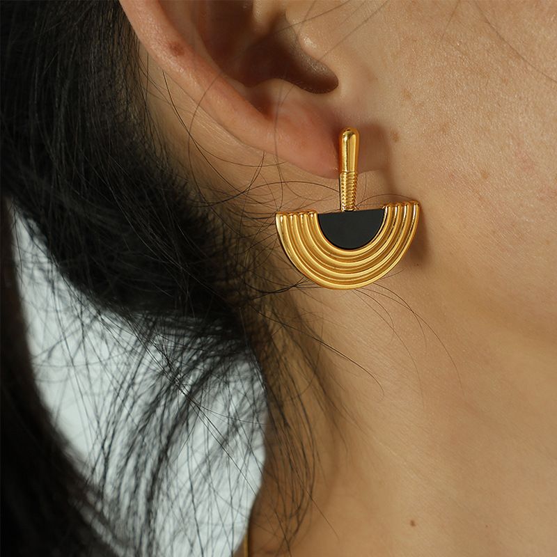 Set di orecchini e collane di design per gioielli da donna, orecchini egiziani classici femminili, orecchini in metallo con temperamento versatile_voghion.com