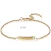 Bracciale in acciaio inossidabile con barra vuota in oro con nome personalizzato, braccialetti con ciondolo iniziale per donne, gioielli personalizzati_voghion.com
