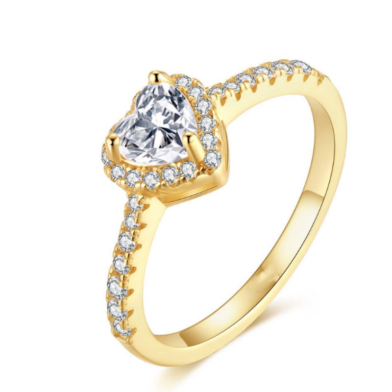 2025 herzen Acht Pfeile Zirkon Für Frauen Reinem Silber Ins Stil Luxus Herz Ring High-end-Gefühl_voghion.com