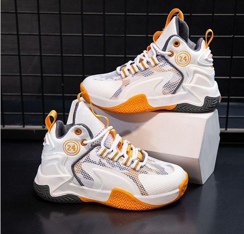 Basketball 2025 New Korean Edition Children's Sports Breathable And Fashionable Middle Aged Boys' Running Shoes_voghion.com