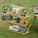 Opvouwbare tafel voor buiten, draagbaar, multifunctioneel, meerlaags organizer voor kamperen, speciaal serviesrek_voghion.com