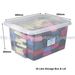 Pack Of 5 X Clear Plastic Storage Box Boxes With Lids Removals House Home Garage_voghion.com