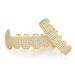 hip hop gold braces Halloween unisex environmentally friendly copper micro inlaid zircon cool personality braces_voghion.com